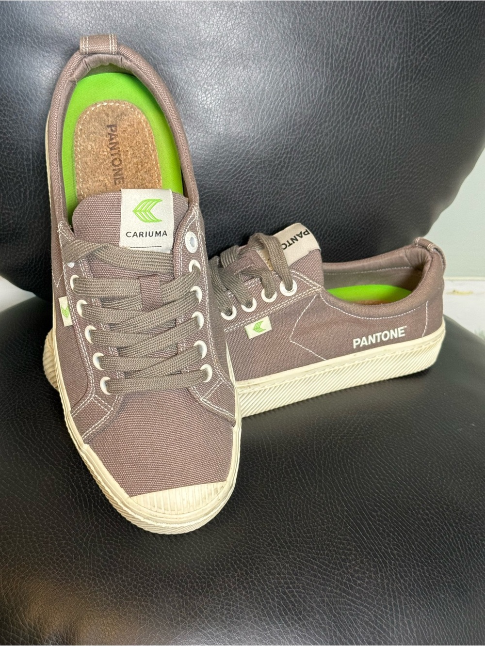 Cariuma x Pantone OCA Low Canvas Sneakers Taupe Women’s 10 Men’s 8.5